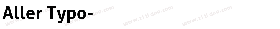 Aller Typo字体转换